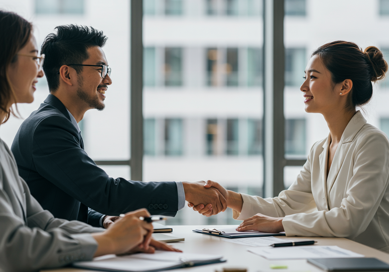 Visuel éditorial pour la rubrique Compétences en leadership